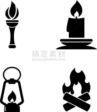 家庭,火,计算机图标,照明设备,极简构图,柴火,热,暗色,热情,大篝火