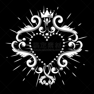 自然美,洋葱花,王冠,白色,心型,华丽的,华贵,爱