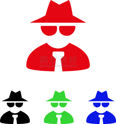 工头,计算机图标,红色,人,男商人,男人,教父,设计元素