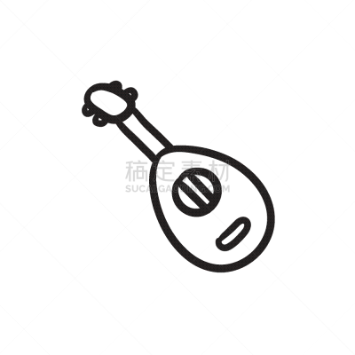 曼陀林,草图,计算机图标,分离着色,白色,音乐,图像,设备用品,矢量,绘制
