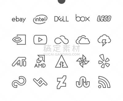 品牌名称,井,电子港湾,矢量,概念,标志,抽象,英特尔,身份,形状