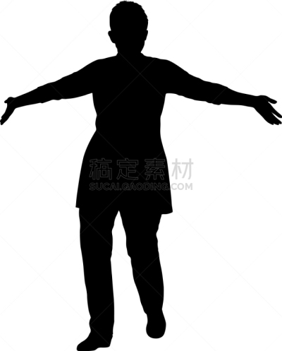 女人,黑色,张开手臂,成年的,头发,学生,人,男人,形状,白色