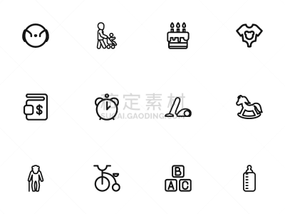 轮廓,家庭,12点整,计算机图标,男孩,古老的,间隔休息,父母,倒计时