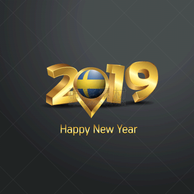 瑞典,2019,字体,金色,新年前夕,白色,国内著名景点,白昼,请柬,问候