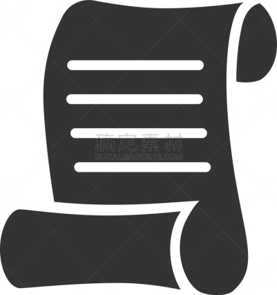 平坦的,图标,分离着色,白色,羊皮纸,数据,文字,符号,手写,卷起