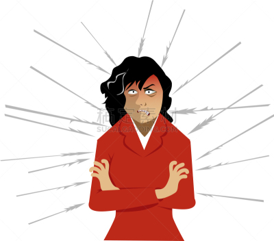 压力,健康保健,中老年女人,加拿大,女人,想法,中老年人,绘画插图,不舒服,情绪压力