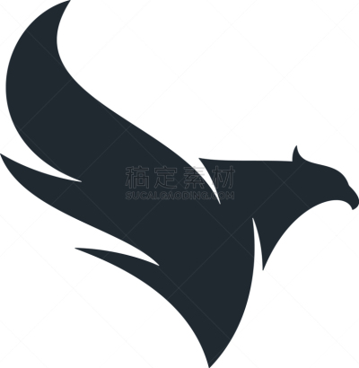 抽象,鹰,图标,翅膀,模板,飞