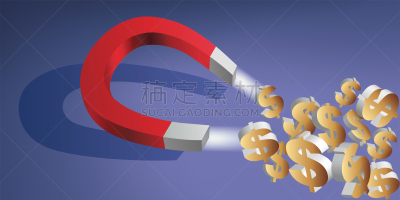 绘画插图,磁铁,概念,大量物体,符号,商务,法国,欧元符号,商业金融和工业,想法