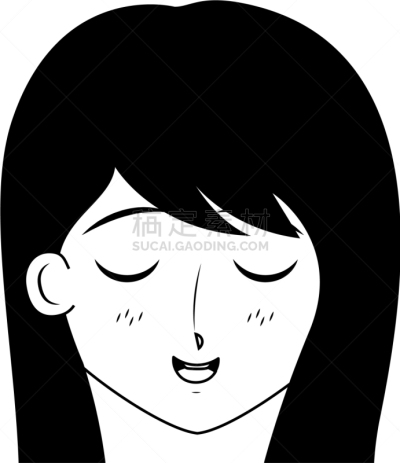 日本漫画风格,女孩,分离着色,可爱的,肖像,图像,可爱,自然美,性格,面部表情