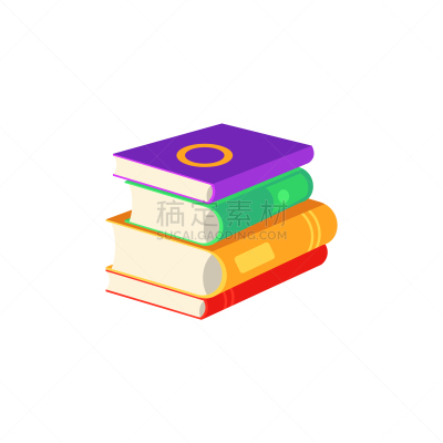 书,平坦的,图书馆,书店,蜘蛛网,科学,白色,分离着色,教科书,叠