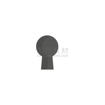 锁眼,矢量,绘画插图,计算机图标,扁平化设计,洞,一个物体,背景分离,技术,锁眼领口