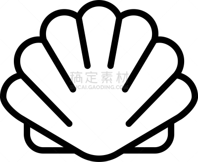 贝壳,轮廓,高雅,计算机图标,螯虾,野生动物,食品,动物,品牌名称,夏天