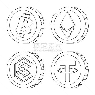 图标集,分离着色,银行业,轮廓,商务,波纹,设计,收集