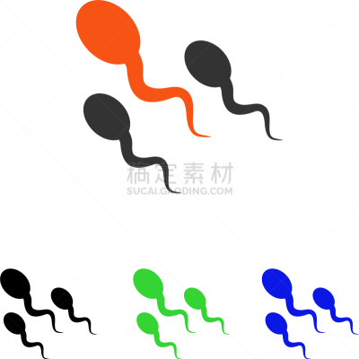 精子,平坦的,计算机图标,卵巢,微生物学,图像,矢量,微生物,愤怒,调情