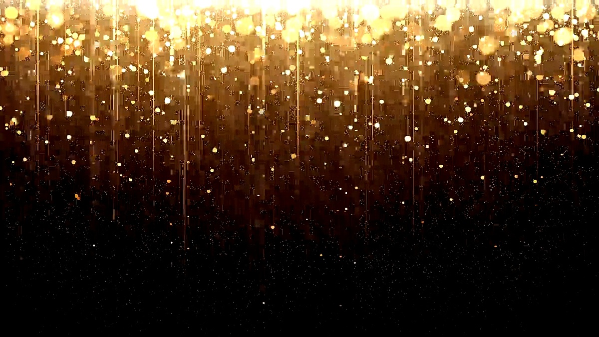 Gold Particle Rain - Loop