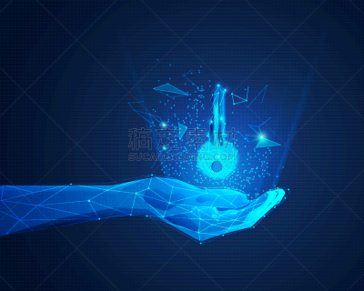 未来,手,商务,安全,人,安全的,概念,太空,技术,网络空间