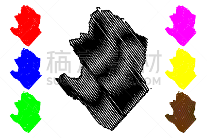 津巴布韦,马斯温戈,查济,国内著名景点,草图,城市,剪影