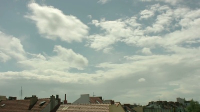 在屋顶上Timelapse  