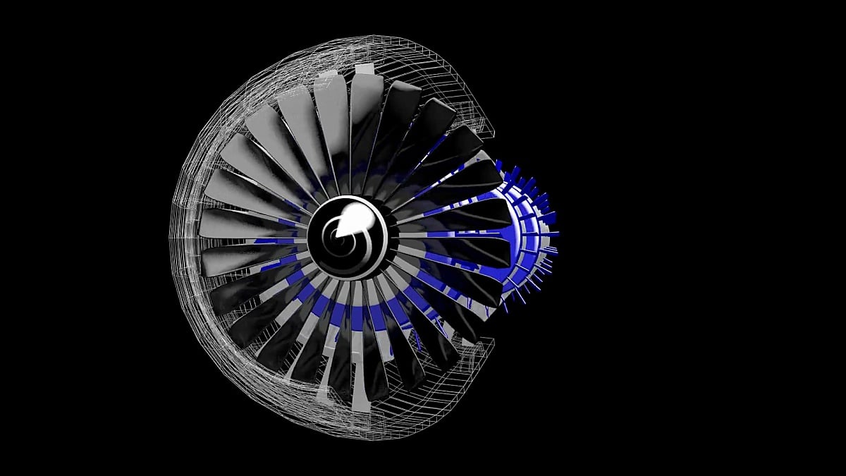 3D飞机/喷气发动机