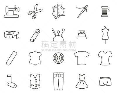 细的,商店,成一排,计算机图标,裁缝,黑白图片,巨大的,背景分离,纺织品,裤子