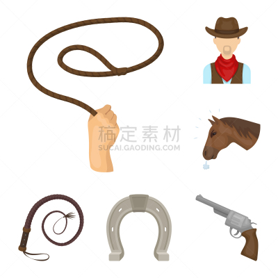 牛仔竞技比赛,卡通,计算机图标,牛仔,男人,金属,业余爱好,收集,布置