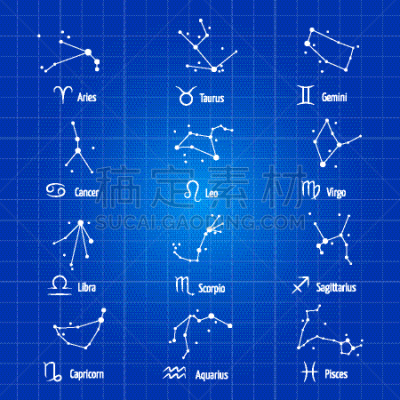 白色,符号,标志,分离着色,天秤座,水瓶座,白羊座,图像,女人,算命