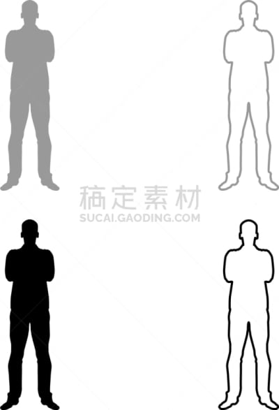 商务,男人,概念,信心,双臂交叉,可爱的,专业人员,经理,肖像