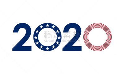 2020,绘画插图,美国,矢量,数字,圣诞卡,新年前夕,证章,节日
