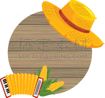 木制,标志,动画片,可爱的,传统,请柬,传统节日,问候