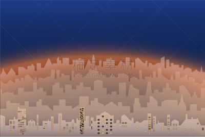 夜晚,早晨,城市,达义市,商务,建筑业,窗户,建筑,都市风景,剪影