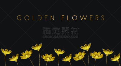 金色,低多边形效果 ,网站横幅,贺卡,技术,模板,草,现代,园林,家庭花园