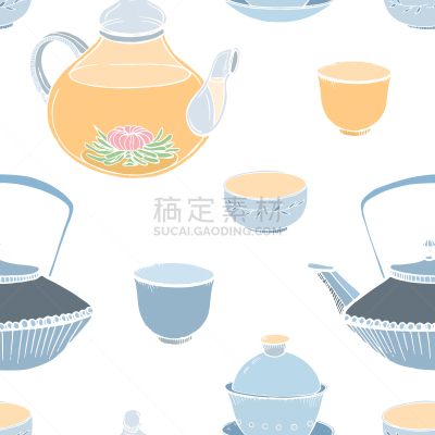 传统,亚洲,高雅,四方连续纹样,茶,饮料,华丽的,纺织品,杯,壁纸