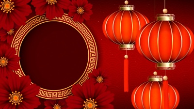 中国新年背景。