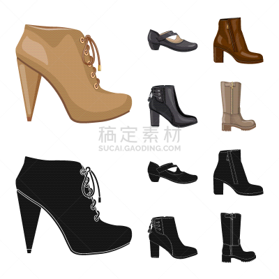 鞋具,女人,分离着色,图标,人造物,凉鞋,鞋子,品牌名称,踝,蜘蛛网