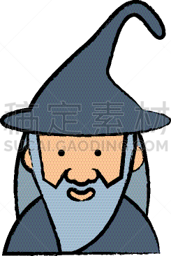 图像,计算机图标,漫画,男巫,分离着色,白色,秘密,飘然,想象