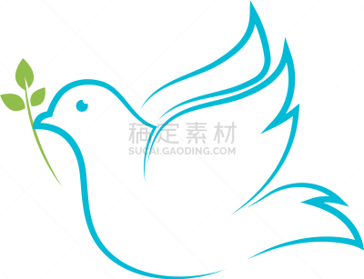 模板,鸟类,斑鸠,图标,翅膀,华丽的,希望,相伴,爱