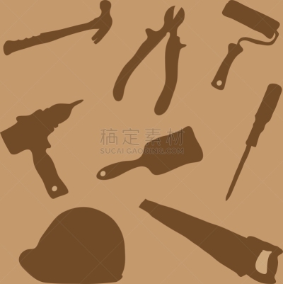建筑设备,工具箱,软垫,图像,工业,建筑业,设备用品,矢量,收集,建造