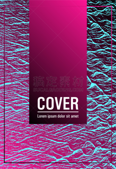 小册子,计划书,模板,几何形状,品红色,粉色,蓝色,黑色,波纹,概念