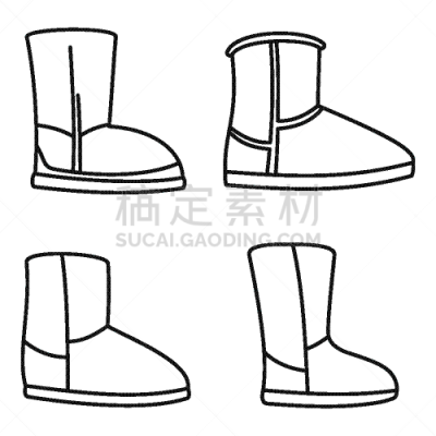 时尚,靴子,计算机图标,轮廓,ugg ,热,背景分离,ugg雪地靴,舒服,鞋子