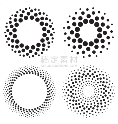 斑点,圆形,分离着色,华丽的,螺线,点状,图像,点染,收集,缠绕