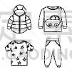 儿童,衣服,标志,毛衣,热,外套,纺织品,小的,夏天,布置