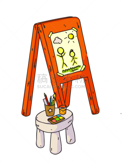 画布,个人随身用品,儿童画,周末活动,水彩画颜料,背景分离,家庭,铅笔,画板,涂料