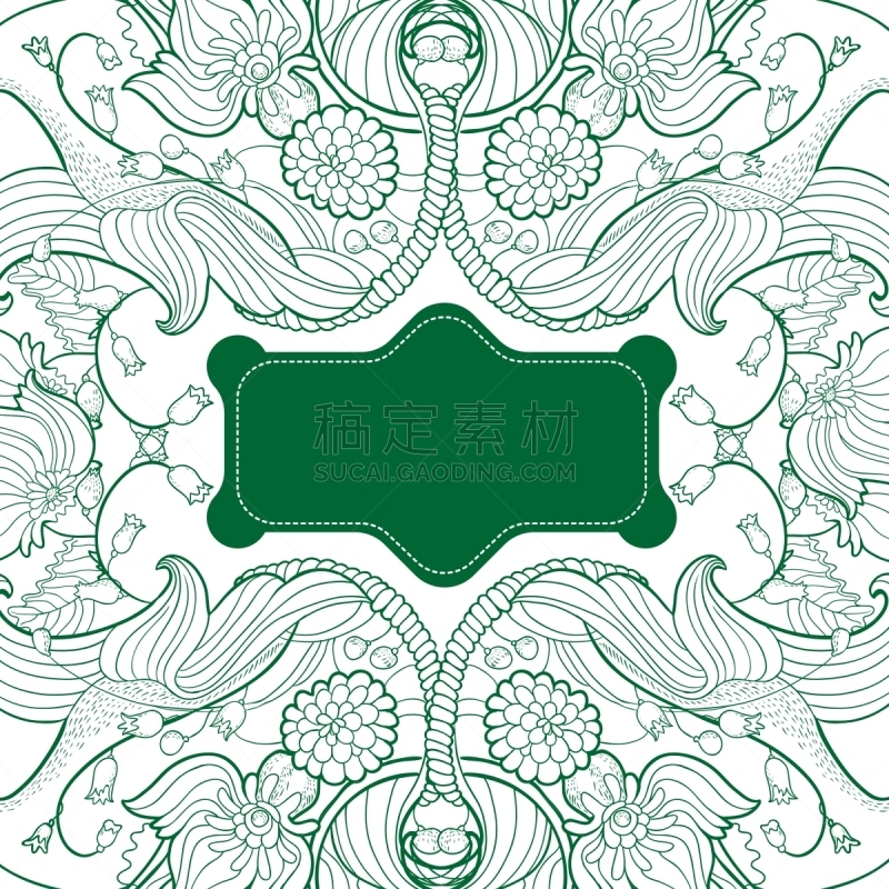 华丽的,边框,请柬,古老的,图像,婚礼,春天,花,重复,复古