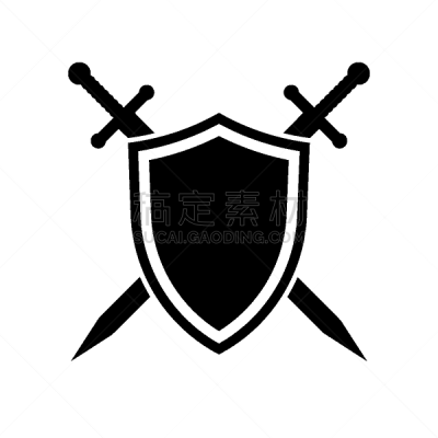 剑,计算机图标,盾,盔甲服,白色背景,概念,设计,装饰