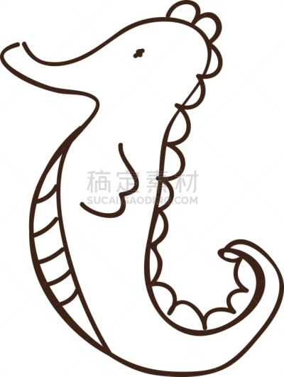 海洋,海马,动物,式样,鸡尾酒,自然,野生动物,分离着色,矢量,剪影