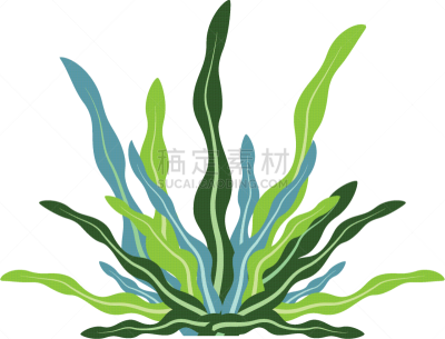 seaweed logo template icon