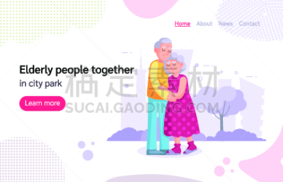 老年男人,女人,伴侣,古老的,矢量,丈夫,背景分离,家庭,灰色,头发