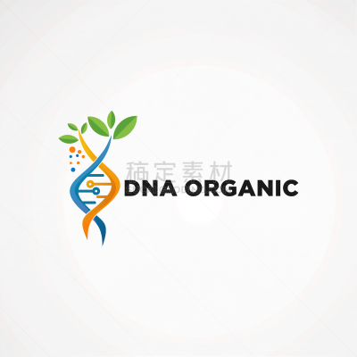 dna organic logo concept icon element and