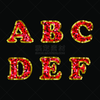 字母,亮片,红色,矢量,部分,数字1,黄金,贺卡,英文字母b,华贵