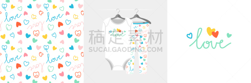 儿童,绘画插图,文字,动物心脏,四方连续纹样,就寝时间,可爱的,请柬,背景分离,爱